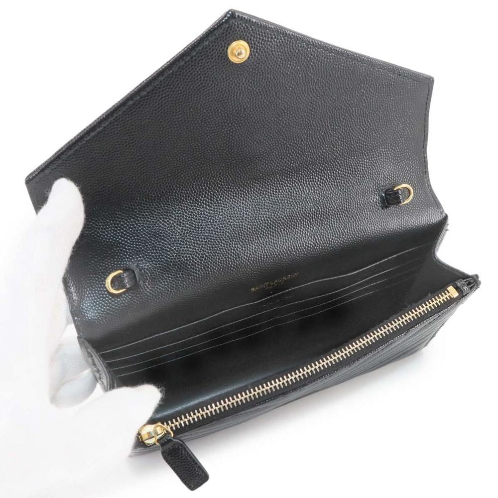Yves Saint Laurent Saint Laurent Paris Cassandre Envelope Chain Wallet, black - Picture 7 of 10
